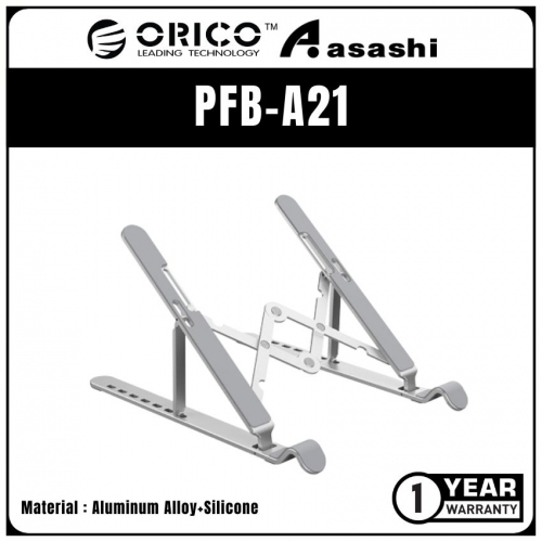 ORICO PFB-A21 (Aluminum) Foldable Adjustable Height Laptop Stand