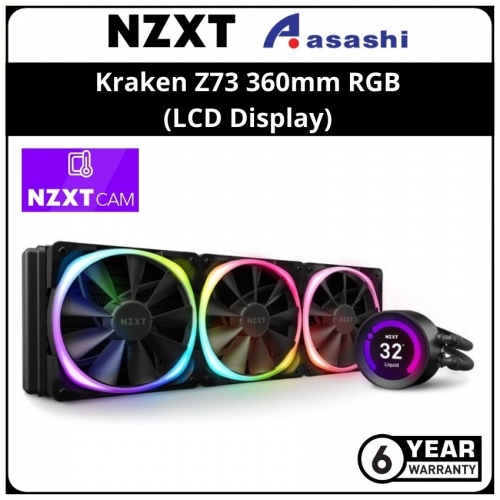 NZXT Kraken Z73 RGB 360mm Liquid Cooler with LCD Display