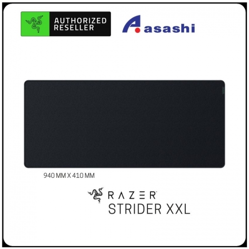 Razer Strider - XXL (Hybrid Soft / Hard Mat, Proprietary Weaved Surface, Anti-slip Base, Rollable and Portable, 940 mm x 410 mm)