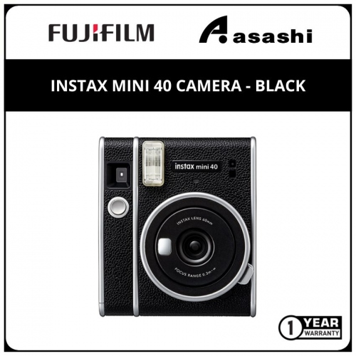 Fujifilm Instax Mini 40 Camera (Retrokit)- Black