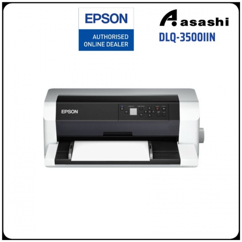 Epson DLQ-3500IIN 24-pin, 136 columns, 550cps (high speed draft@10cpi), 1+7 copies, Parallel, USB Port, built in 100base-Tx wired LAN