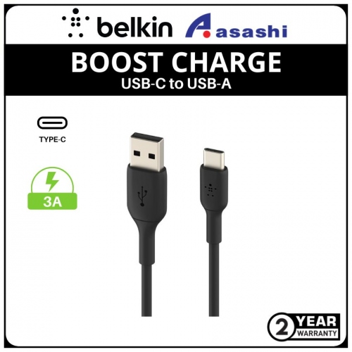 Belkin BOOST CHARGE USB-C to USB-A Cable (2Meter, Black)