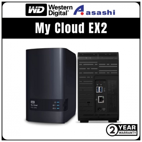 WD My Cloud EX2 Ultra NAS Storage 4TB (WDBVBZ0040JCH-SESN)