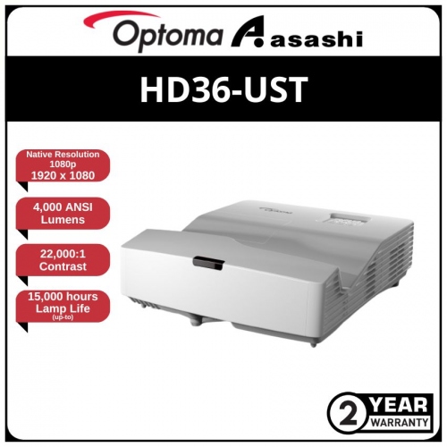 Optoma HD36-UST Ultra Short Throw 4000 Lumens Projector