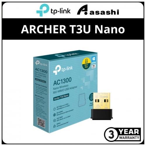 TP-Link Archer T3U Nano AC1300 Wireless MU-MIMO USB Adapter