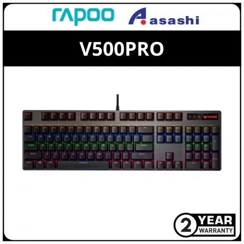 Rapoo V500PRO Backlit Mechanical Gaming Keyboard - Black