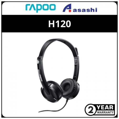 Rapoo H120 USB Wired Stereo Headset with Mic - 2Y