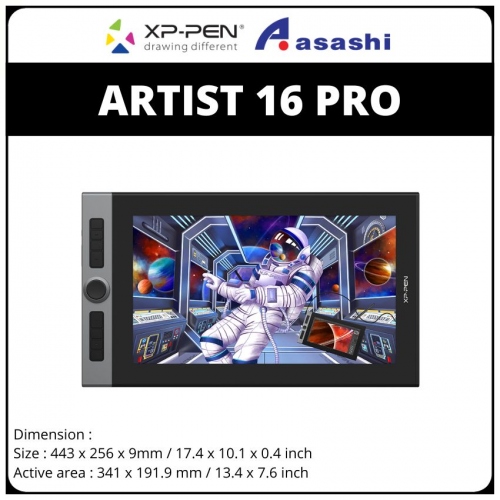 XP-PEN Artist 16 Pro with X3 Smart Chipset FHD Display