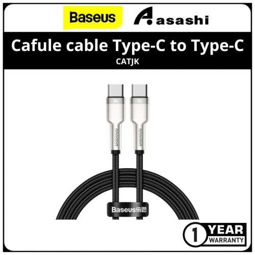 Baseus CATJK-C01 Cafule series cable Type-C TO Type-C 100W 1m - Black