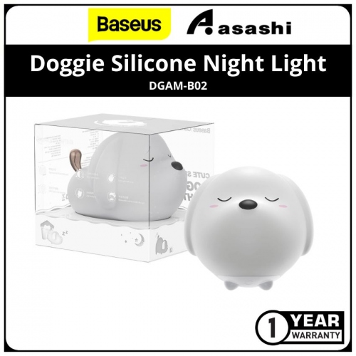Baseus DGAM-B02 doggie silicone night light - White