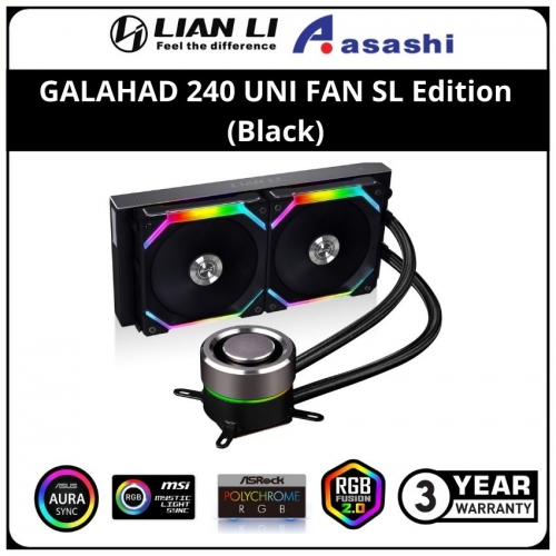 LIAN LI Galahad 240 Uni Fan SL Edition (Black) 240mm AIO Liquid Cooler