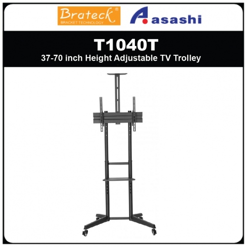 Brateck T1040T 37-70 inch Height Adjustable TV Trolley