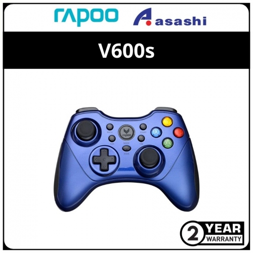 Rapoo V600s (Blue) Wireless Electric Vibration Gamepad - 2Y