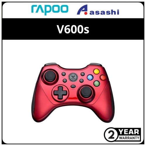 Rapoo V600s (Red) Wireless Electric Vibration Gamepad - 2Y