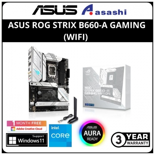 ASUS ROG STRIX B660-A GAMING (WIFI) (LGA1700) ATX Motherboard