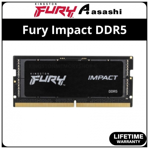 Kingston Fury Impact DDR5 32GB 4800Mhz CL38 XMP Support Gaming Sodimm Ram - KF548S38IB-32