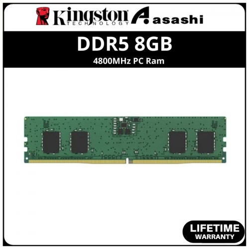 Kingston DDR5 8GB 4800MHz Value PC Ram - KVR48U40BS6-8