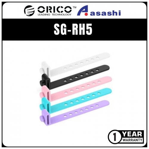 ORICO SG-RH5 Colourful Silicone Cable Tie (5 Pcs)