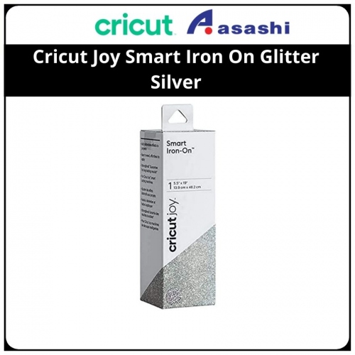 Cricut 2007222 Joy Smart Iron On Glitter Silver - 5.5