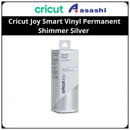 Cricut 2007144 Joy Smart Vinyl Permanent Shimmer Silver - 5.5 Inches X 48 Inches (13.9 cm X 121.9 cm)
