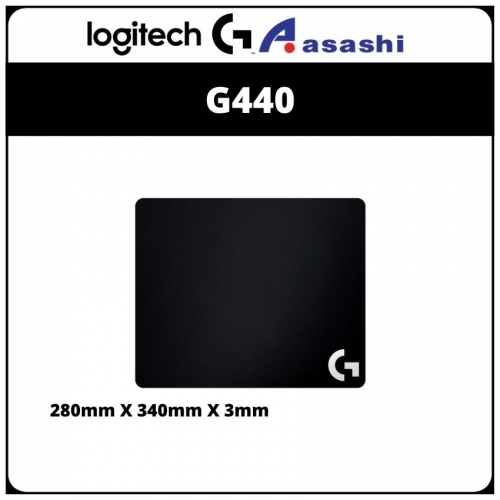 Logitech G440 Hard Polymer Gaming Mouse Pad/340 x 280mm/Thickness 3mm/For PC /Mac Mouse - Black 943-000052