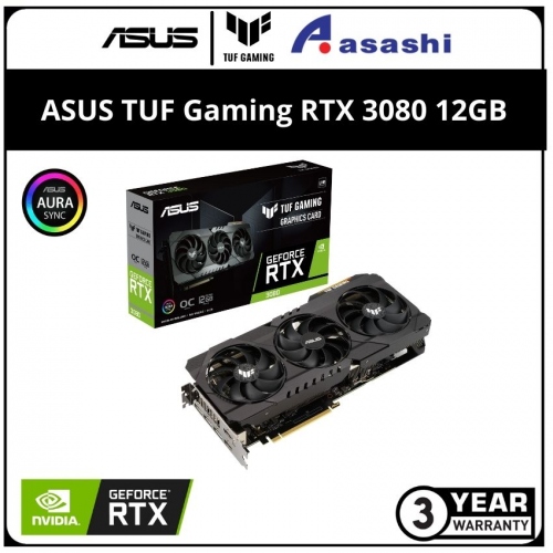 ASUS TUF Gaming GeForce RTX 3080 12GB GDDR6X with LHR Graphic Card (TUF-RTX3080-12G-GAMING)