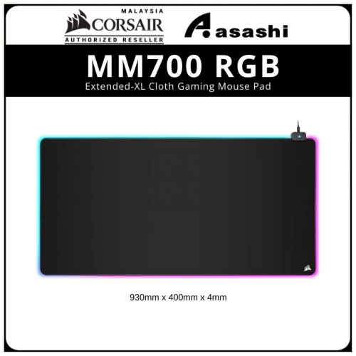 CORSAIR MM700 RGB Extended Mouse Pad - Extended 930mm x 400mm