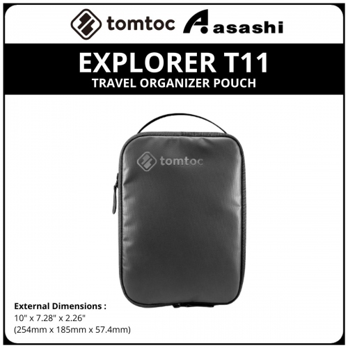 Tomtoc T11M1D1 (Black) EXPLORER T11 Travel Organizer Pouch