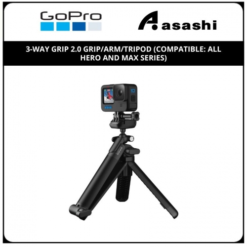 GOPRO 3-Way Grip 2.0 Grip/Arm/Tripod (Compatible: All Hero and Max Series)