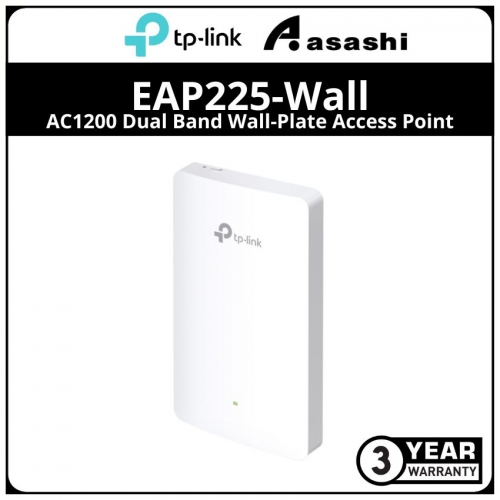 TP-Link EAP225-Wall AC1200 Dual Band Wall-Plate Access Point , Qualcomm,867Mphs at 5 GHz + 300Mbps at 2.5GHz .