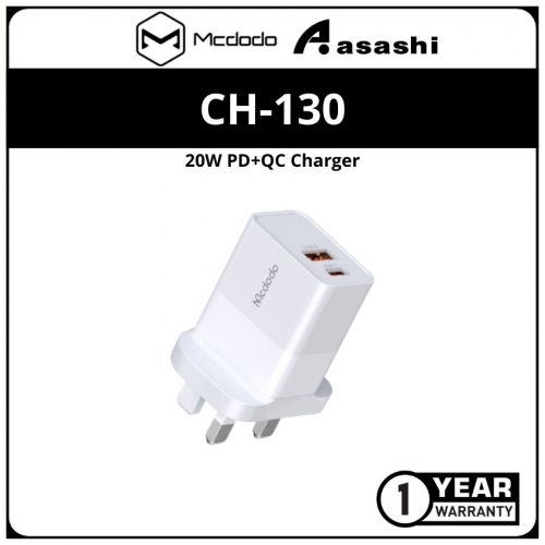Mcdodo CH-1300 20W PD+QC Charger - Hydrogen Series