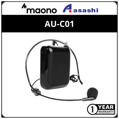 MAONO AU-C01 Portable Voice Amplifier with Waistband and LED Display (1 yrs Limited Hardware Warranty)