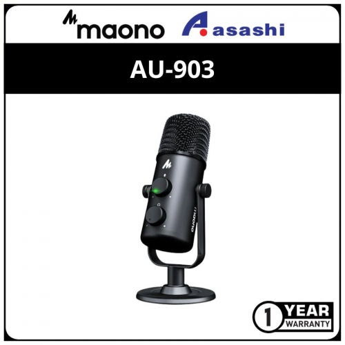 Maono AU-903 USB Microphone Cardioid Condenser PC Mic (1 yrs Limited Hardware Warranty)
