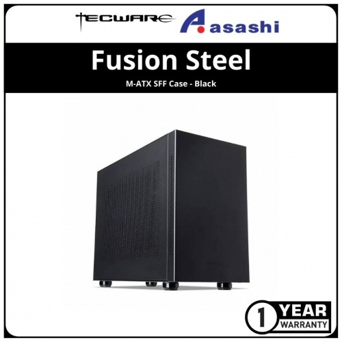Tecware Fusion Steel M-ATX SFF Case - Black