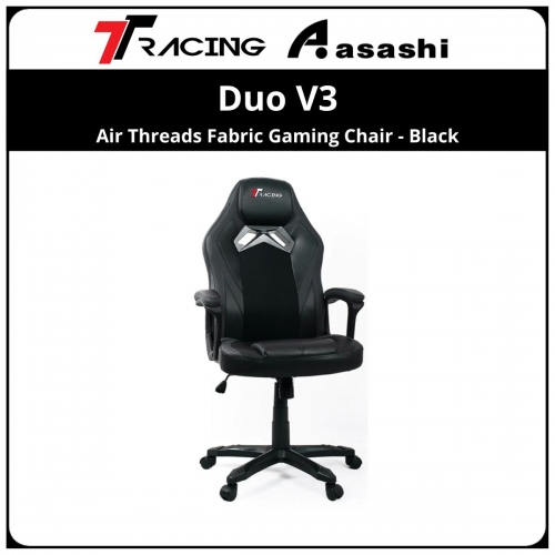 FREE LUMBAR PILLOW MARVEL - TTRacing Duo V3 PU Gaming Chair - Black