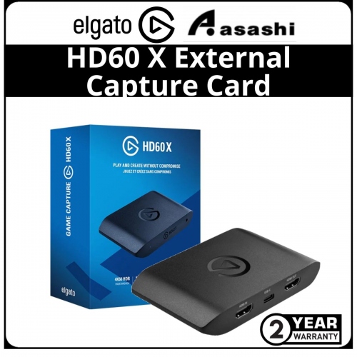 ELGATO HD60 X External Capture Card @ 4K60 HDR10 Passthrough - 2 Years Warranty