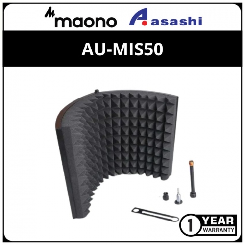 Maono AU-MIS50 2 Panel Microphone Shield for Panel Sound Absorbing Vocal Recording Dimention: 50*30*4.5CM Foam Thickness: 4CM