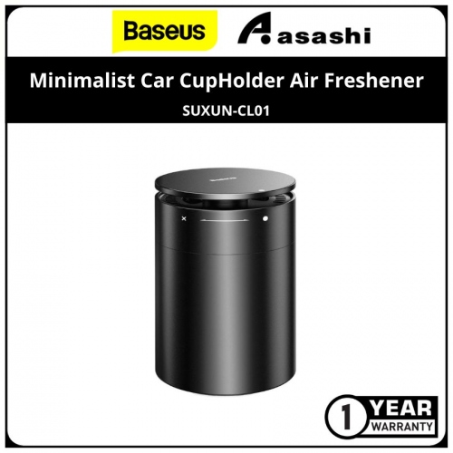 Baseus SUXUN-CL01 Minimalist Car CupHolder Air Freshener(with Formaldehyde PurificationFunction) - Black(Cologne)