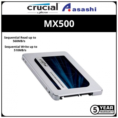 Crucial MX500 4TB 3D NAND SATA 2.5-inch 7mm (with 9.5mm adapter) Internal  SSD, CT4000MX500SSD1