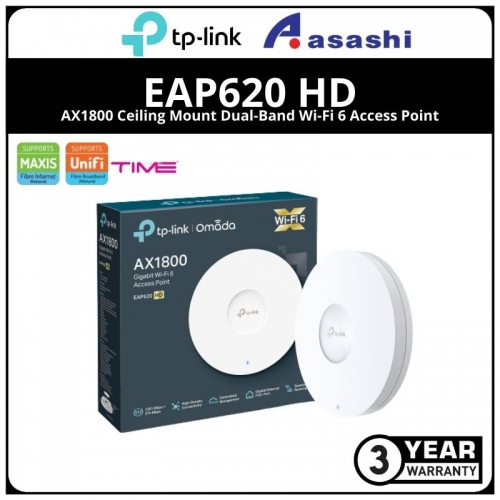 EAP620 HD, AX1800 Ceiling Mount WiFi 6 Access Point