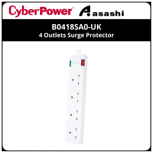 CyberPower B0418SA0-UK 4 Outlets Surge Protector