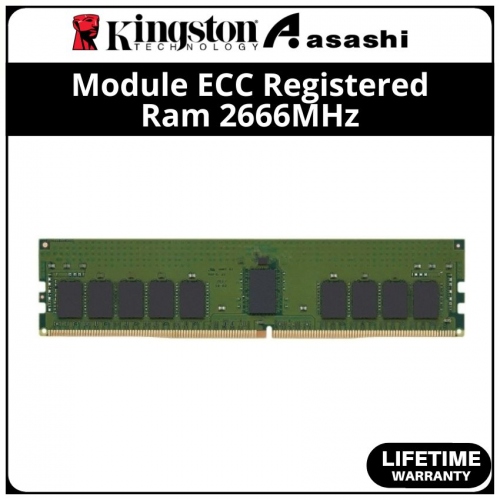 Kingston DDR4 16GB 2666MHz 2Rx8 Module ECC Registered Ram for Hp/Compaq Server - KTH-PL426D8/16G