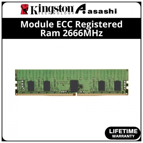 Kingston DDR4 8GB 2666MHz 1Rx8 Module ECC Registered Ram for Dell/Alienware Server - KTD-PE426S8/8G