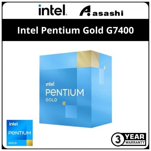 Intel Pentium Gold G7400 Processor (6M Cache, up to 3.70 GHz) LGA1700