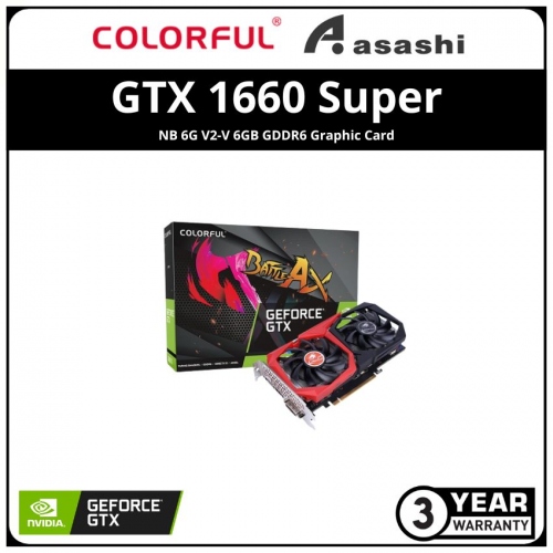 Colorful GeForce GTX 1660 Super NB 6G V2-V 6GB GDDR6 Graphic Card
