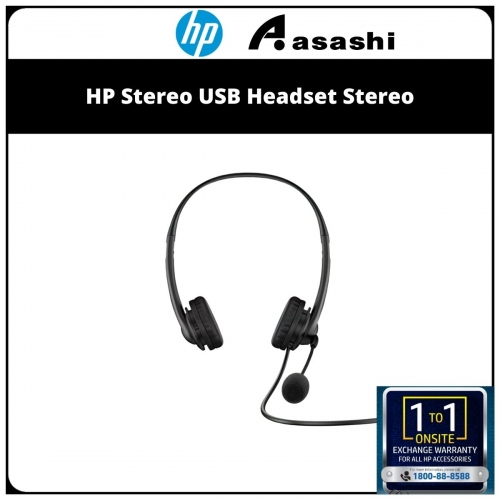 HP Stereo USB Headset Stereo (428H5AA)-1 Year Onsite