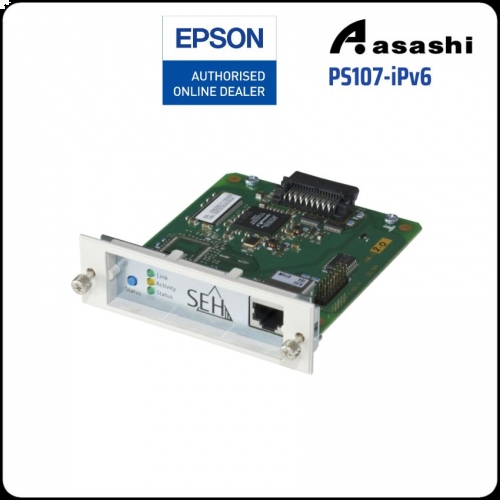 Epson PS107-iPv6 Network Card (Replaced C12C824352 10/100 Base TX Svr) for DLQ-3500, DFX-9000, LQ-2190 and LQ-680Pro
