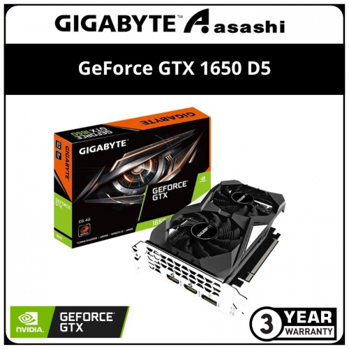 GIGABYTE GeForce GTX 1650 D5 4GB GDDR5 Graphic Card (GV-N1650D5-4GD)