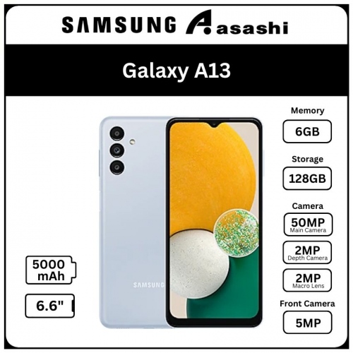 Samsung Galaxy A13 5G Smartphone LightBlue (2Ghz/6G+128G/6.6