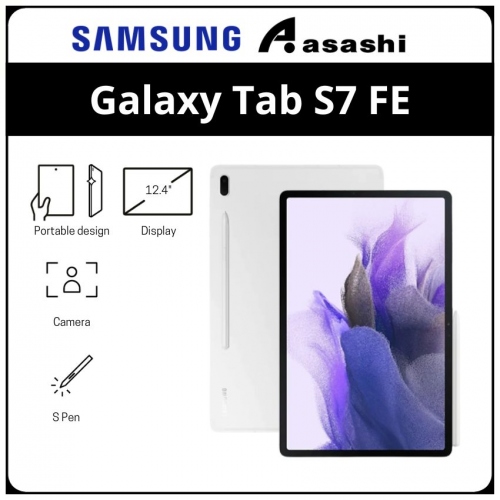 Samsung Galaxy Tab S7 FE 4GB/64GB WiFi Android Tablet Silver (SM-T733NZSAXME)